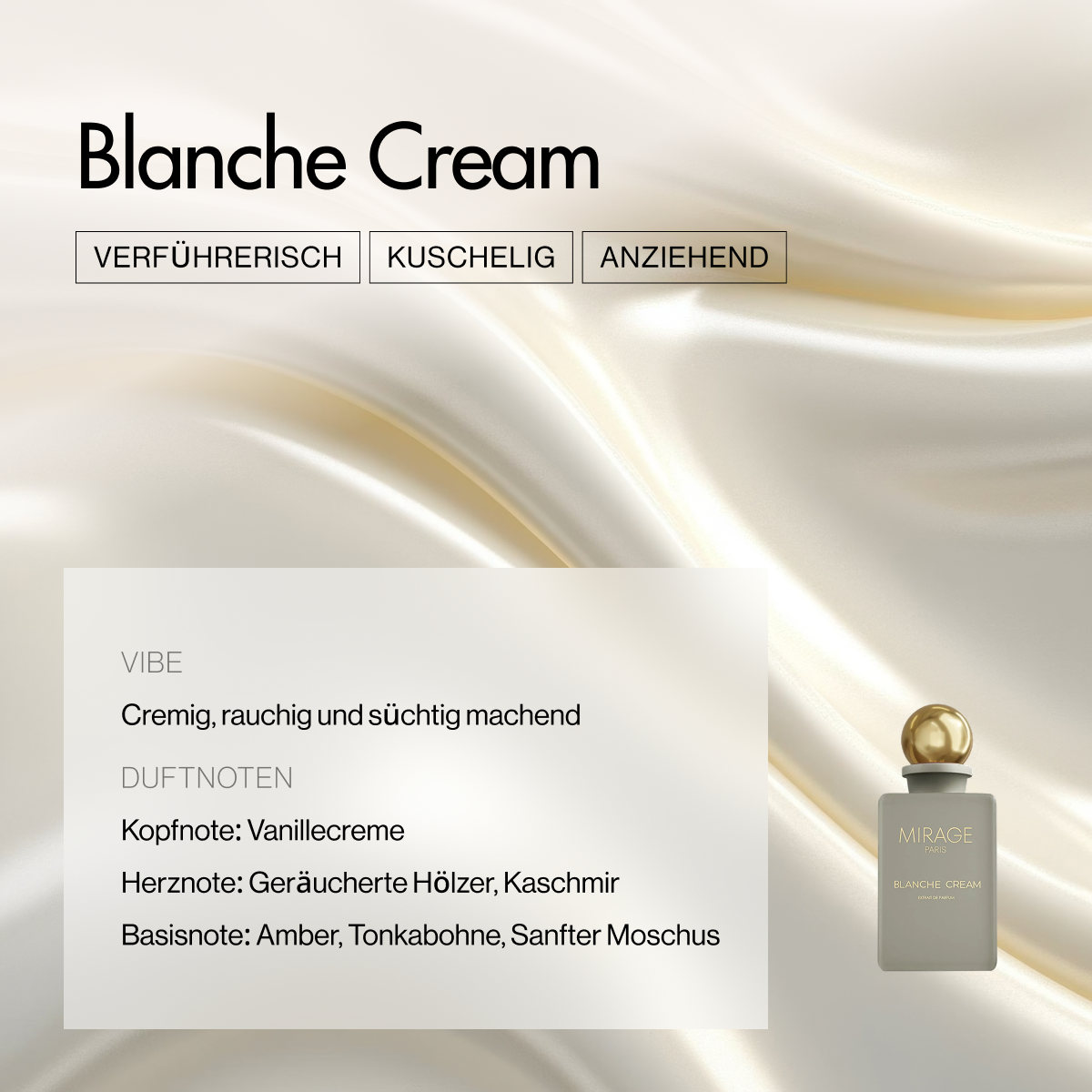 Mirage Paris Extrait de Parfum - Blanche Cream